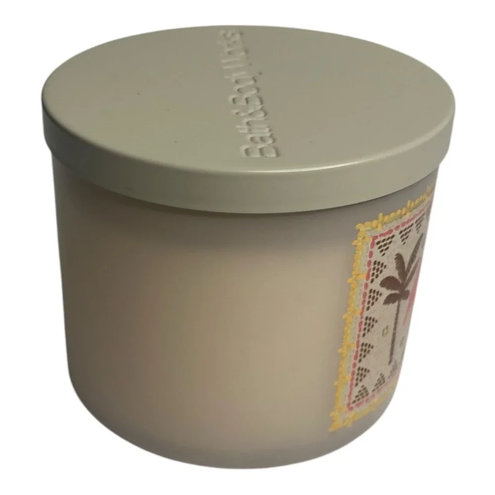 Bath & Body Works Coconut Pina Colada 3 Wick Scented Candle  14.5 oz w/ lid